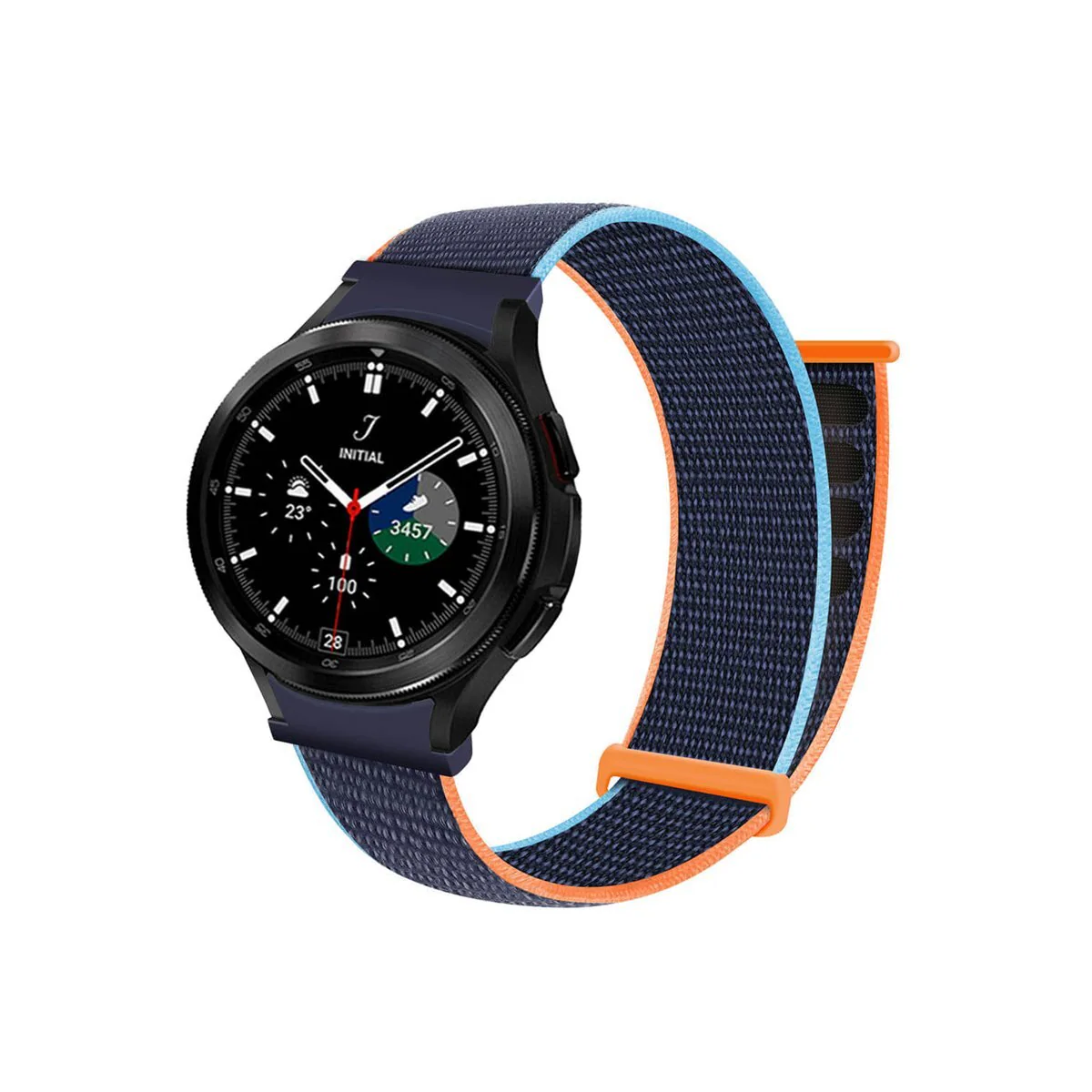 Nylon armbånd No-Gap Samsung Galaxy Watch 4 Classic (42mm) - Deep Nav