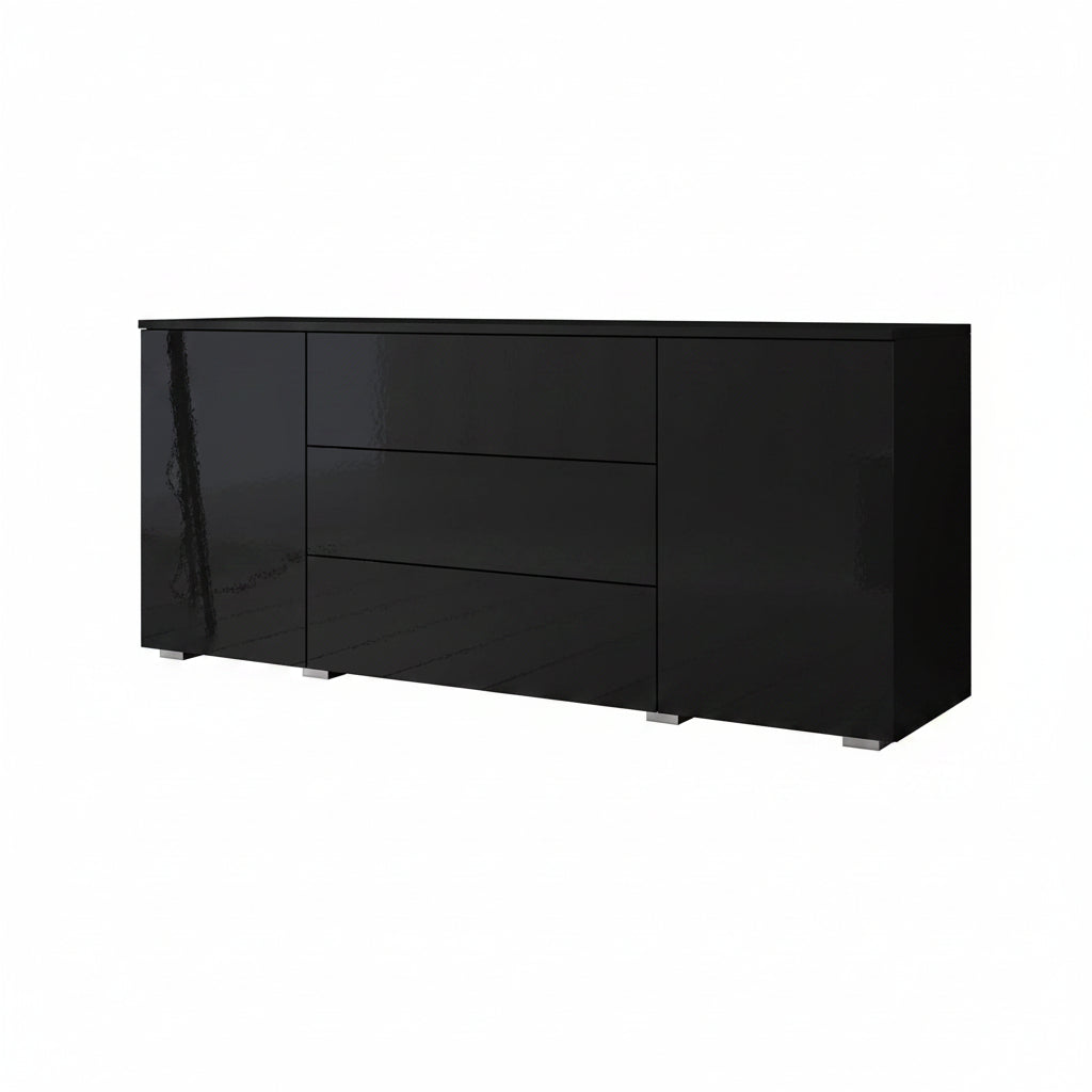 Pure - Dressoir - Zwart - 150x39x68 cm