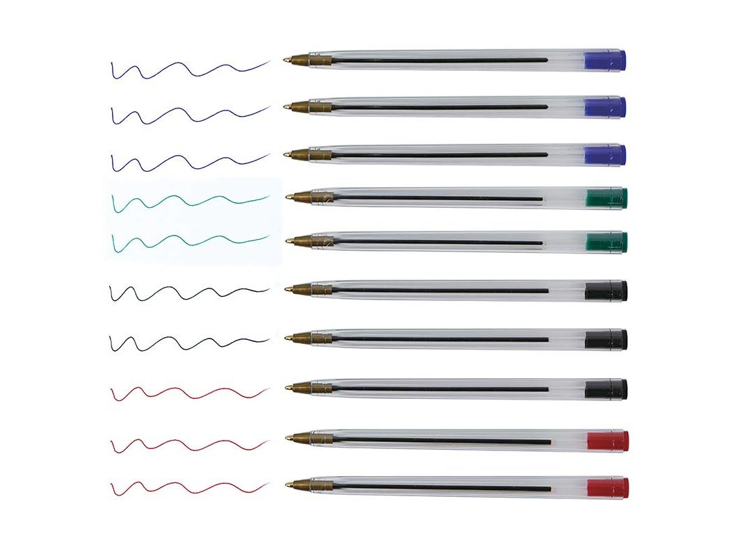 CONJUNTO DE 10 ESFEROGRÁFICAS POLEGAR CORES SORTIDAS