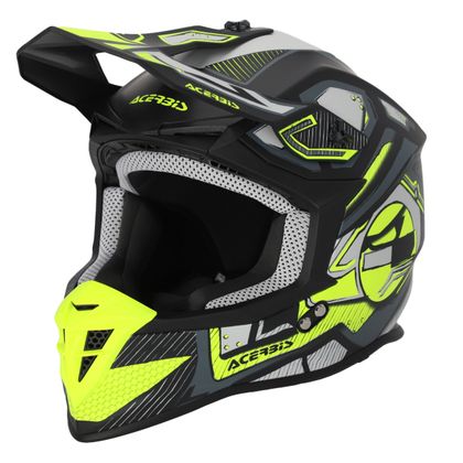 Casque cross Acerbis LINEAR 22.06 2024 - Noir / Jaune