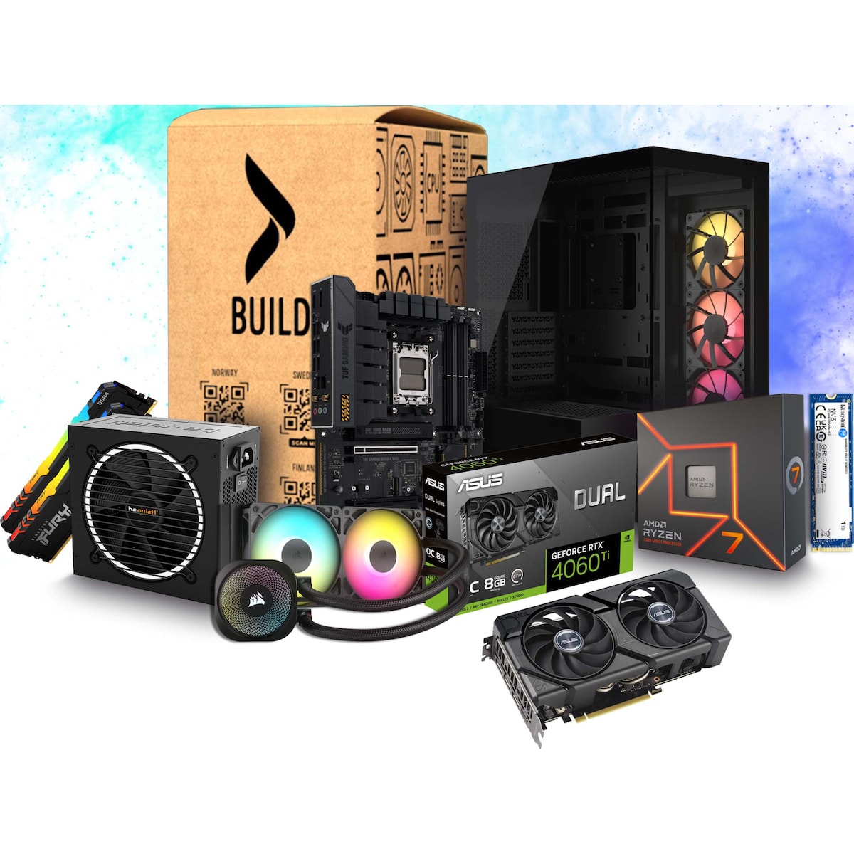 Elkjøp Build 230 R7/32/2TB/RTX 4060 Ti