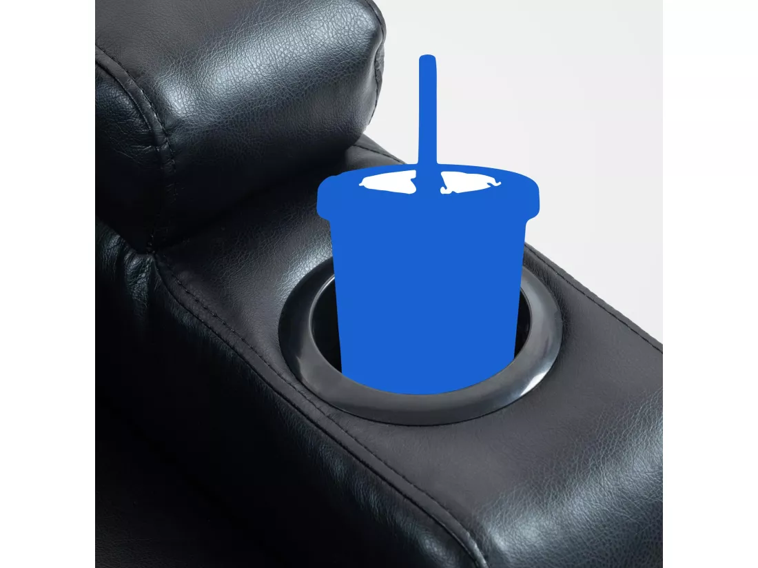 Fauteuil - Similicuir - Noir - Galena