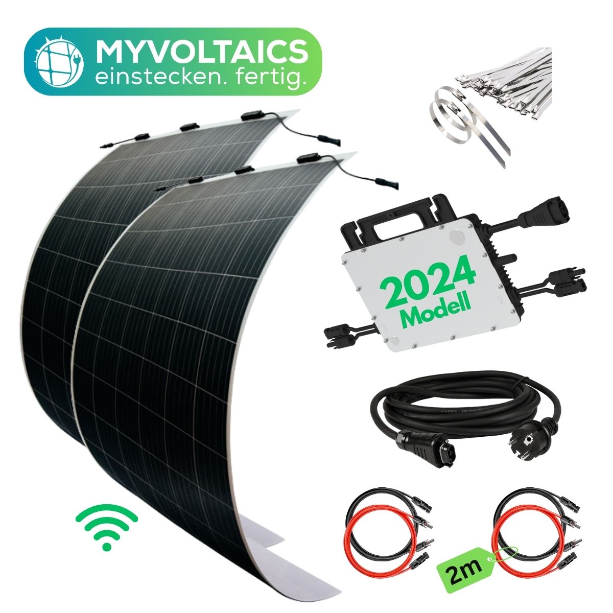MyUltraleicht Balkonkraftwerk 620 Watt mit 2 Modulen nur je 5kg