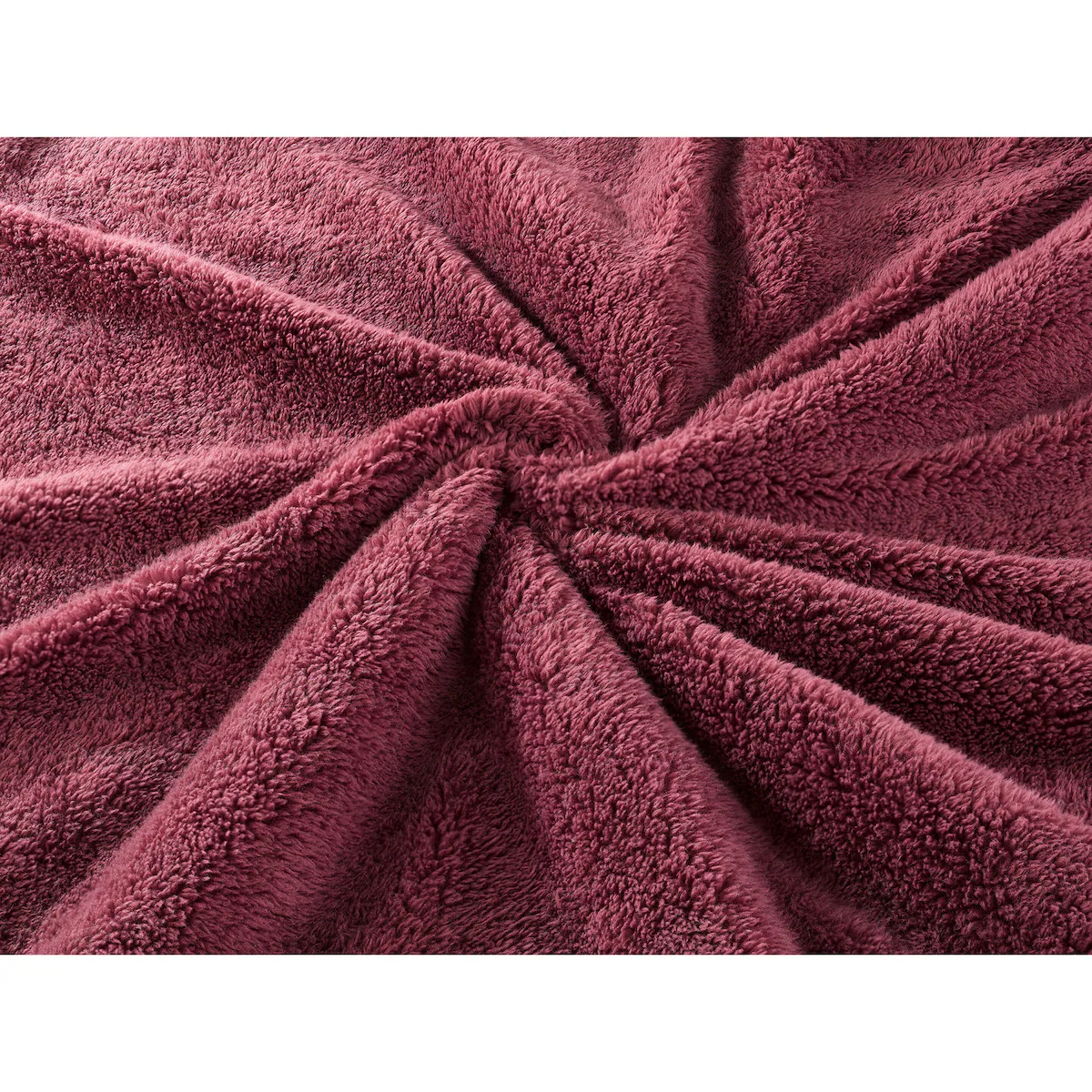 pure hug - Teddy-Flausch Bettwäsche, 2-teilig, 135x200 cm - rot