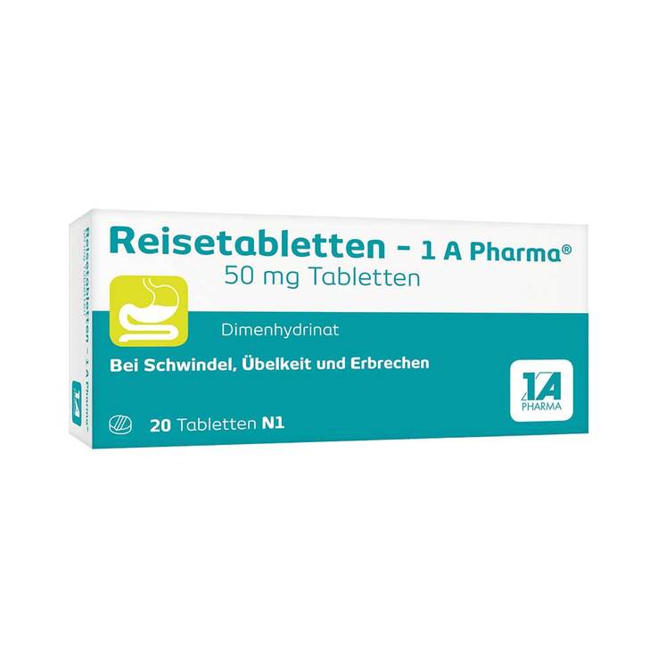 Reisetabletten – 1 A Pharma®, 20 St