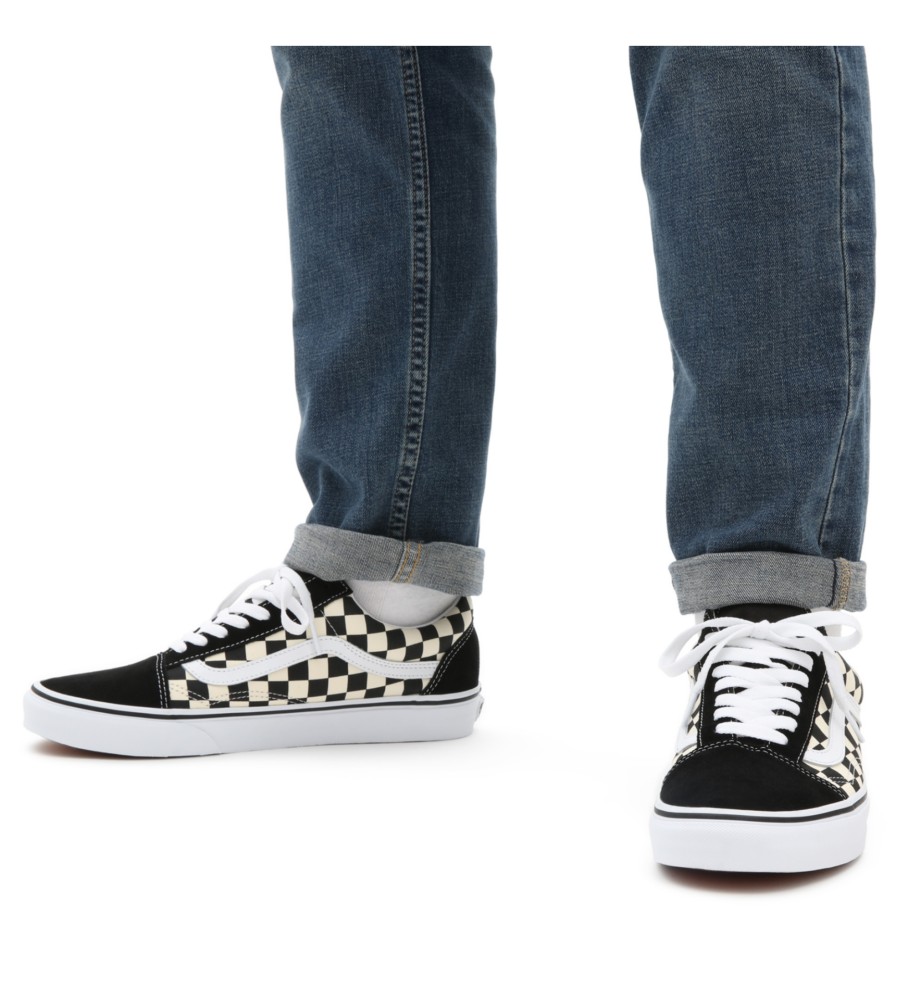 Tênis Vans Primary Old Skool, preto e branco