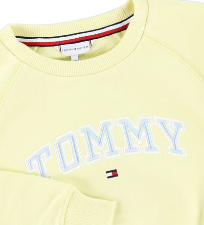 Tommy Hilfiger Sweatshirt - Lemon Zest m. Hellblau