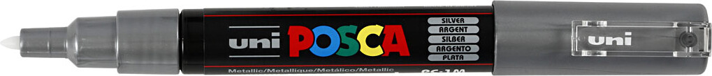 Posca Tusch - Nr. Pc-1M - Tykkelse 0,7 MM - Sølv