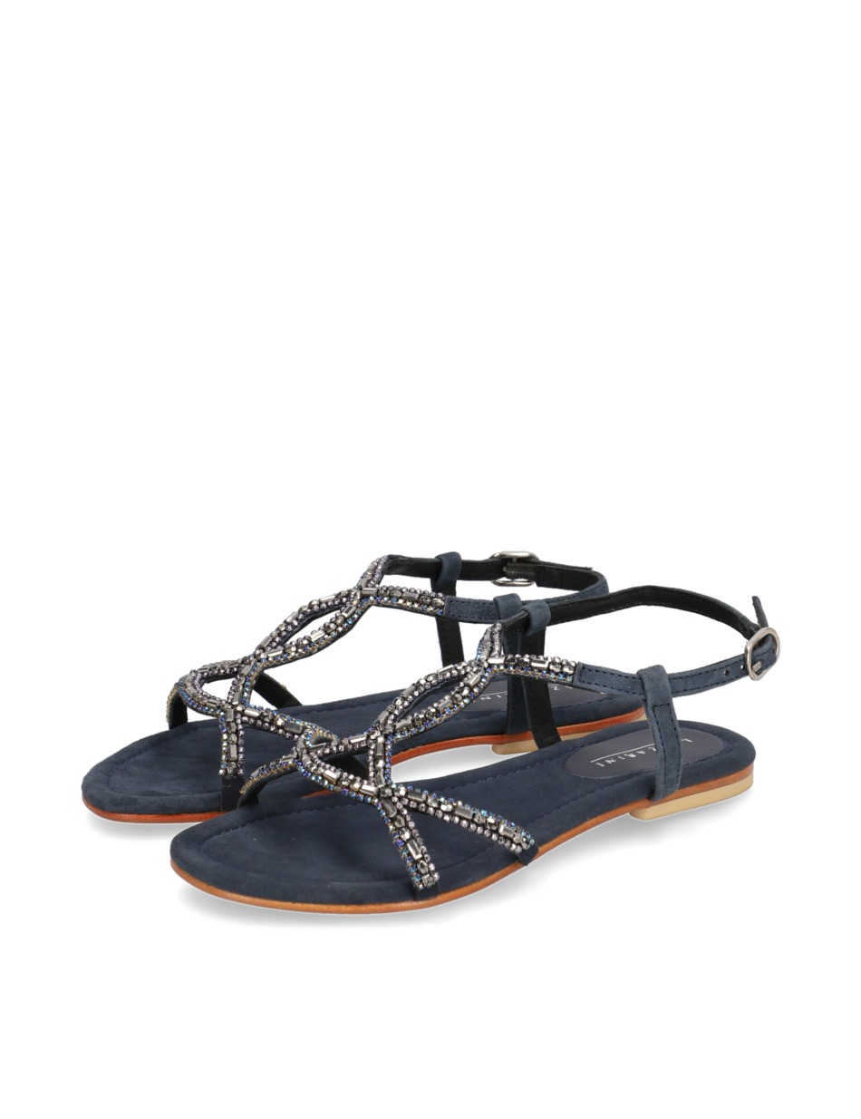 Veloursleder Sandale