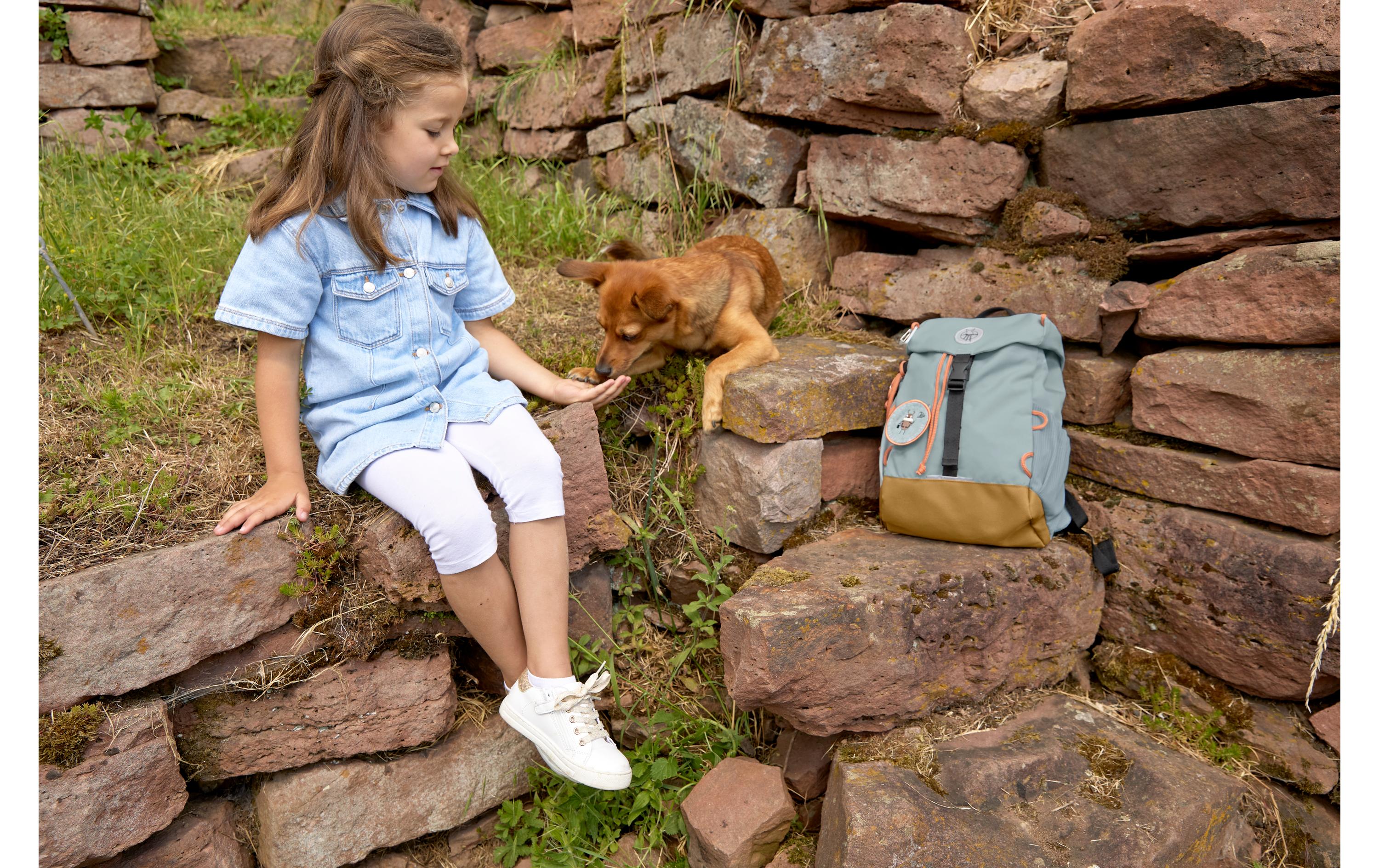 Rucksack Mini Backpack Outdoor Nature HellblauWasserabweisender Kinderrucksack mit gepolsterten Schultergurten