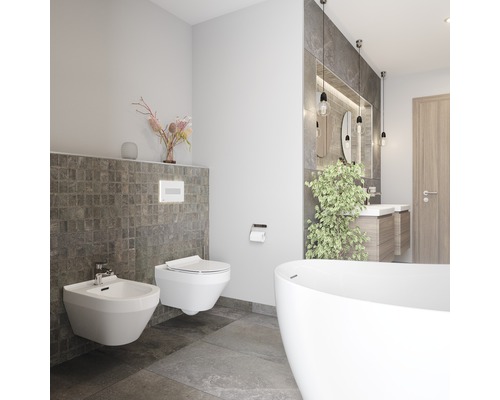 Wandbidet Crea rond wit