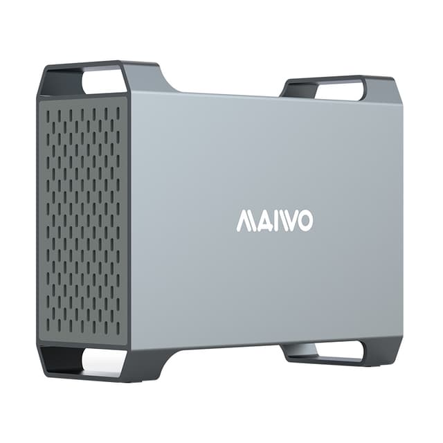MAIWO K35282C USB-C 3.1 eksternt kabinet aluminium til 2x 3,5