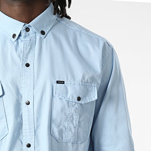 Chemise Manches Longues W-323 Bleu Clair