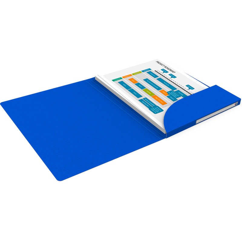 Bloc de classement Alpina Oxford 5 chemises dos 1,5 cm couleurs assorties - Lot de 5
