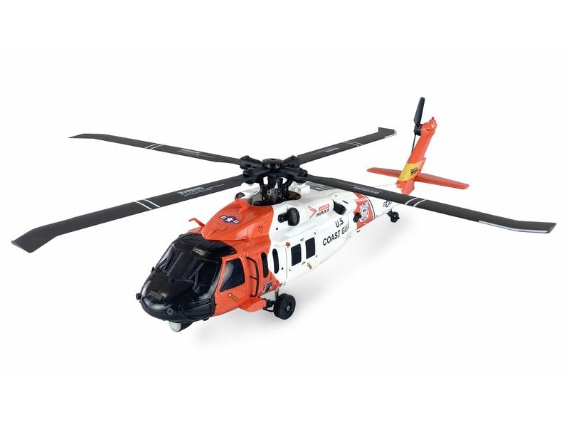 Amewi Helikopter UH60 Black Hawk Coastguard 6-Kanal, RTF Pitchgesteuerter Sikorsky UH60 Transporthubschrauber