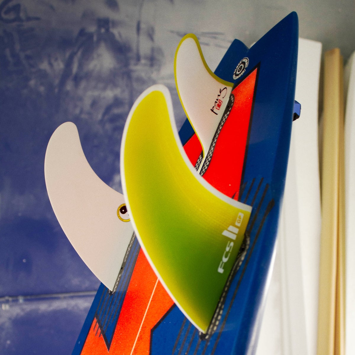 FCS FCS II T&C PG Yellow Fade - XLarge Thruster ( Twin   1 )