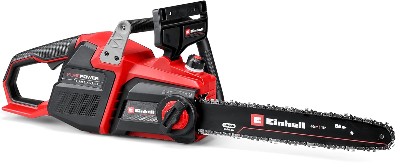 Einhell Professional Akku-Kettensäge GP-LC 36/40 Li BL-Solo (36 V, 38 cm Schnittlänge, Brushless, 19 m/s Kettengeschwindigkeit, autom. Kettenschmierung, ohne Akku)
