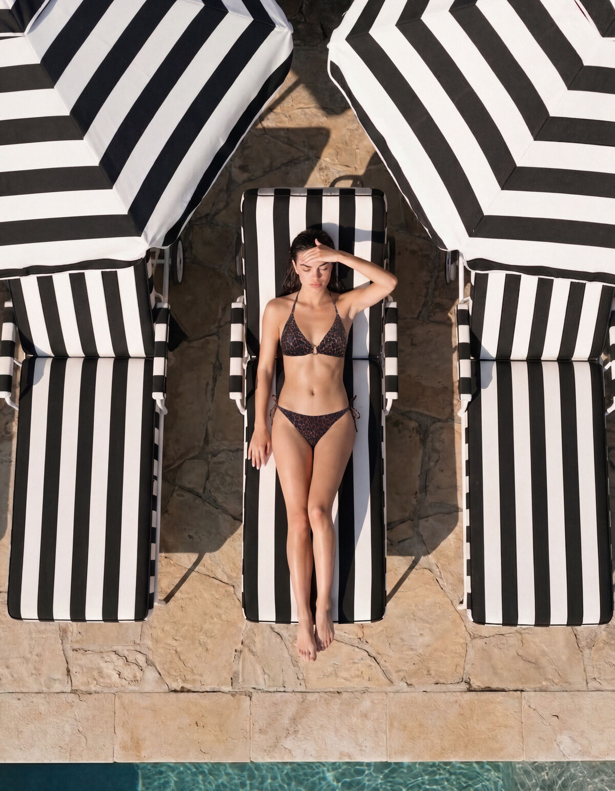 Leopard Bikini Broekje Donkerbruin