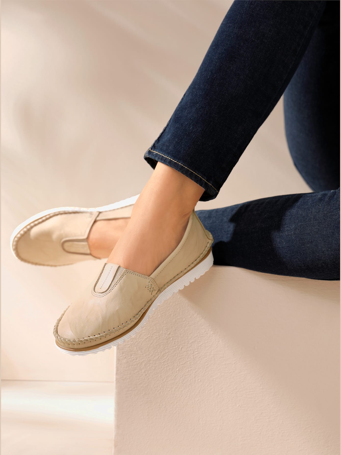 Trotteurs cuir nappa de vache