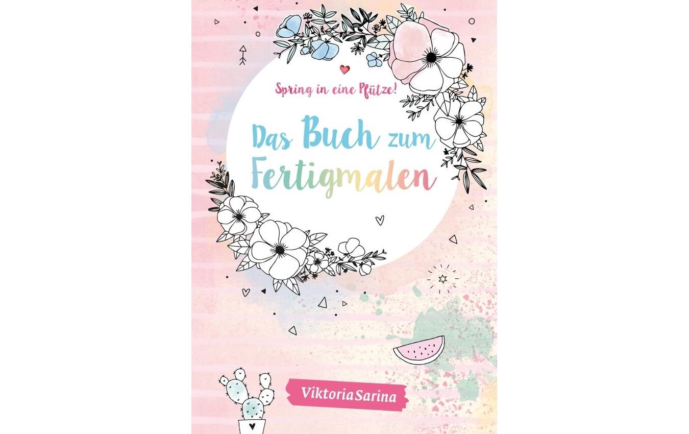 Malbuch Spring in eine Pfütze! 15.6 x 21.5 cmMalheft zum entspannen