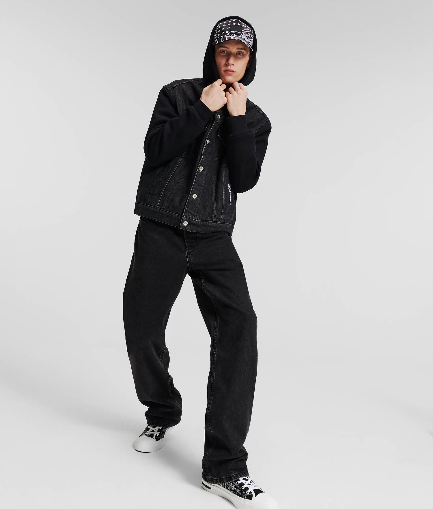 VESTE EN JEAN KLJ EN MATIÈRES MÉLANGÉES