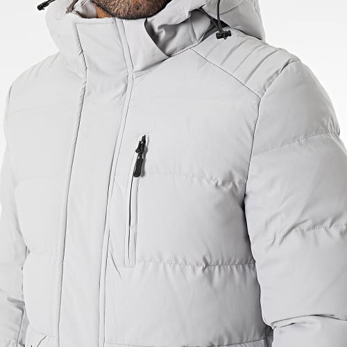 Parka Capuche Gris