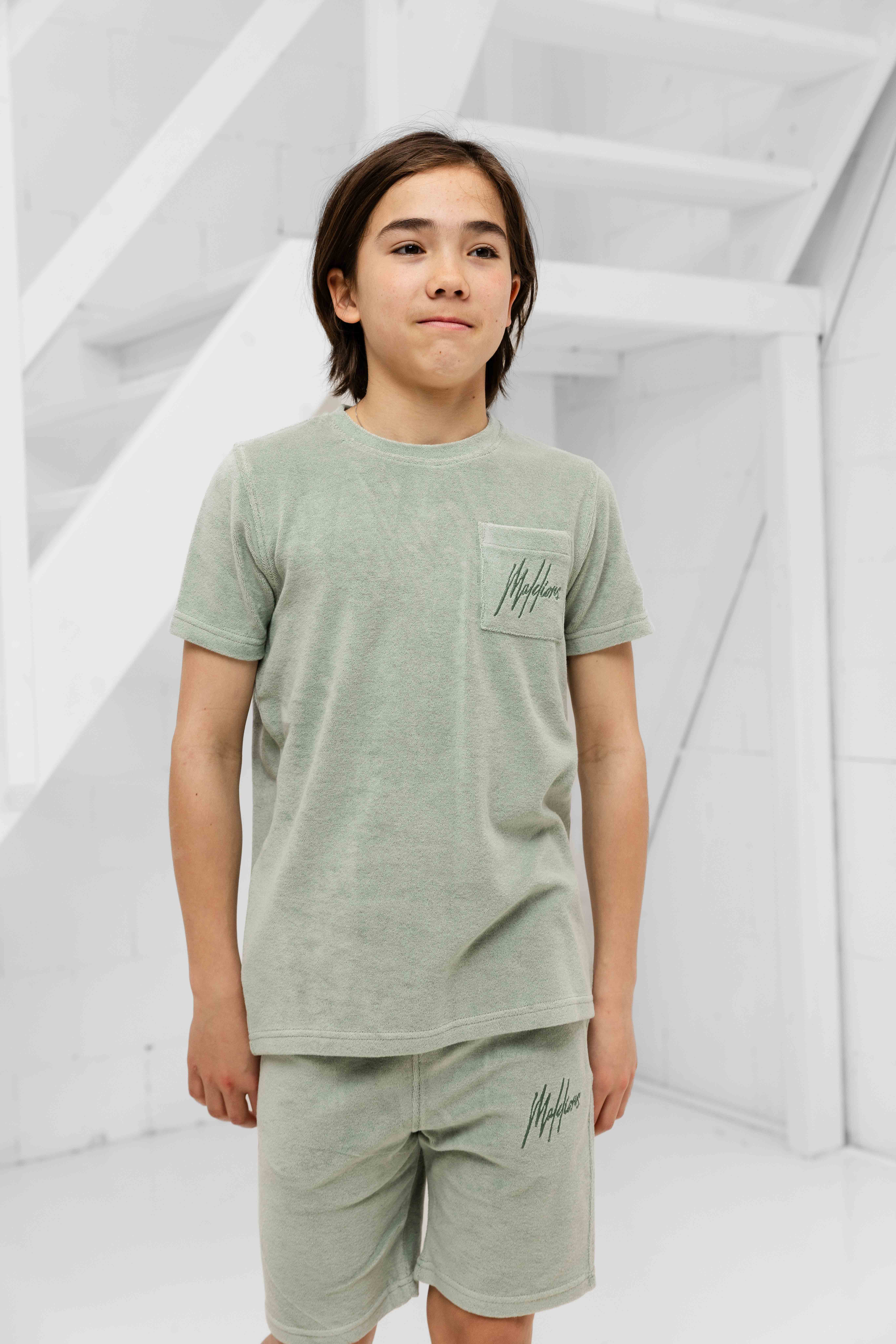 Malelions Signature Towelling Zomerset Kids Lichtgroen