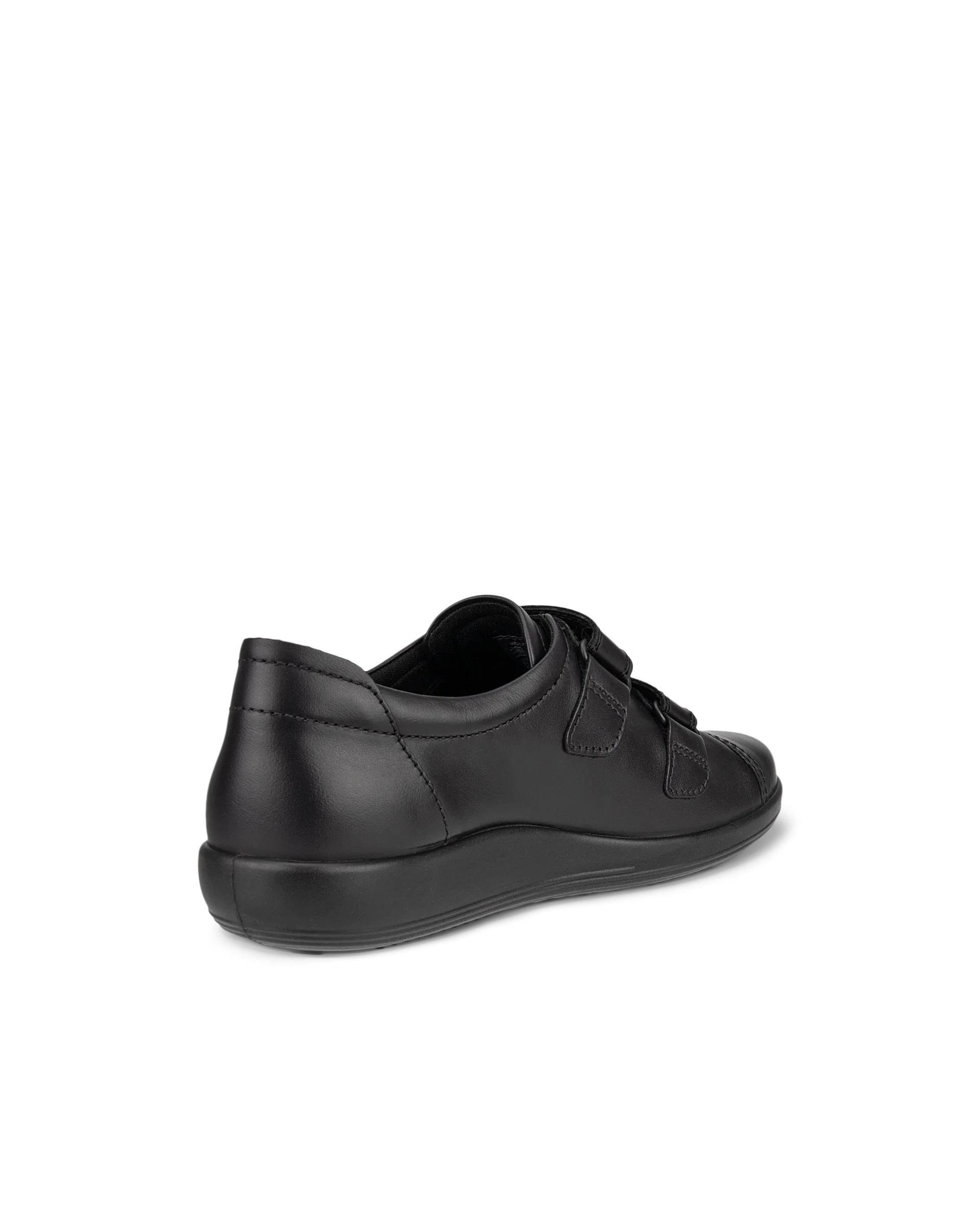 ECCO SOFT 2.0 Damen Ledersneaker Schwarz