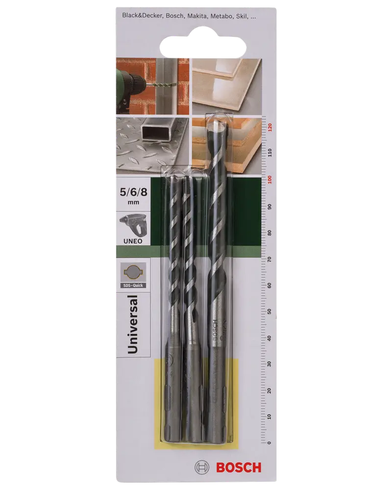 Bosch Borsæt Multi SDS-Quick 3 stk