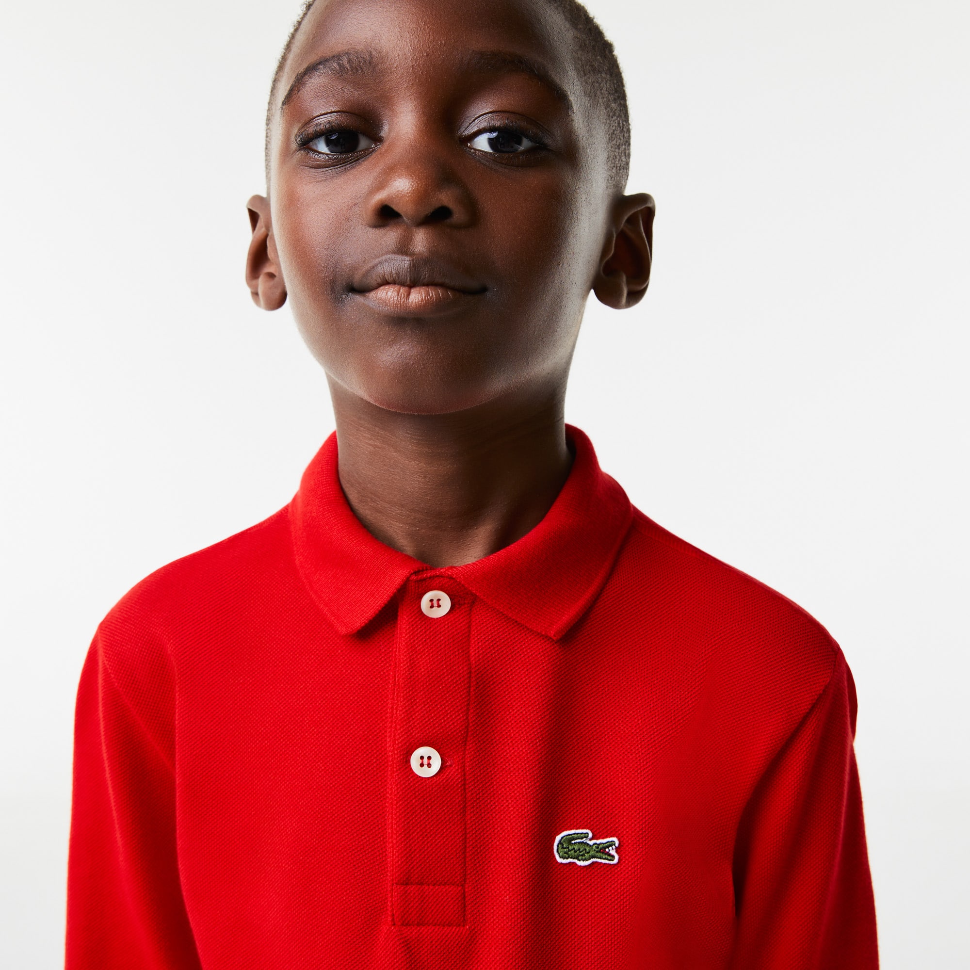 Regular Fit LACOSTE Jungen-Poloshirt aus Petit Piqué Poloshirts - Rot - Lacoste - Kinder