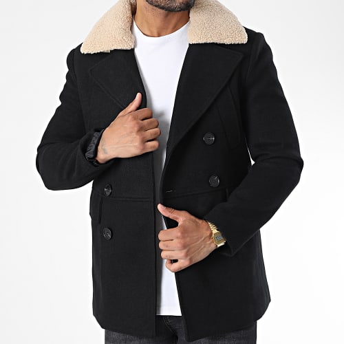 Veste Col Mouton Noir