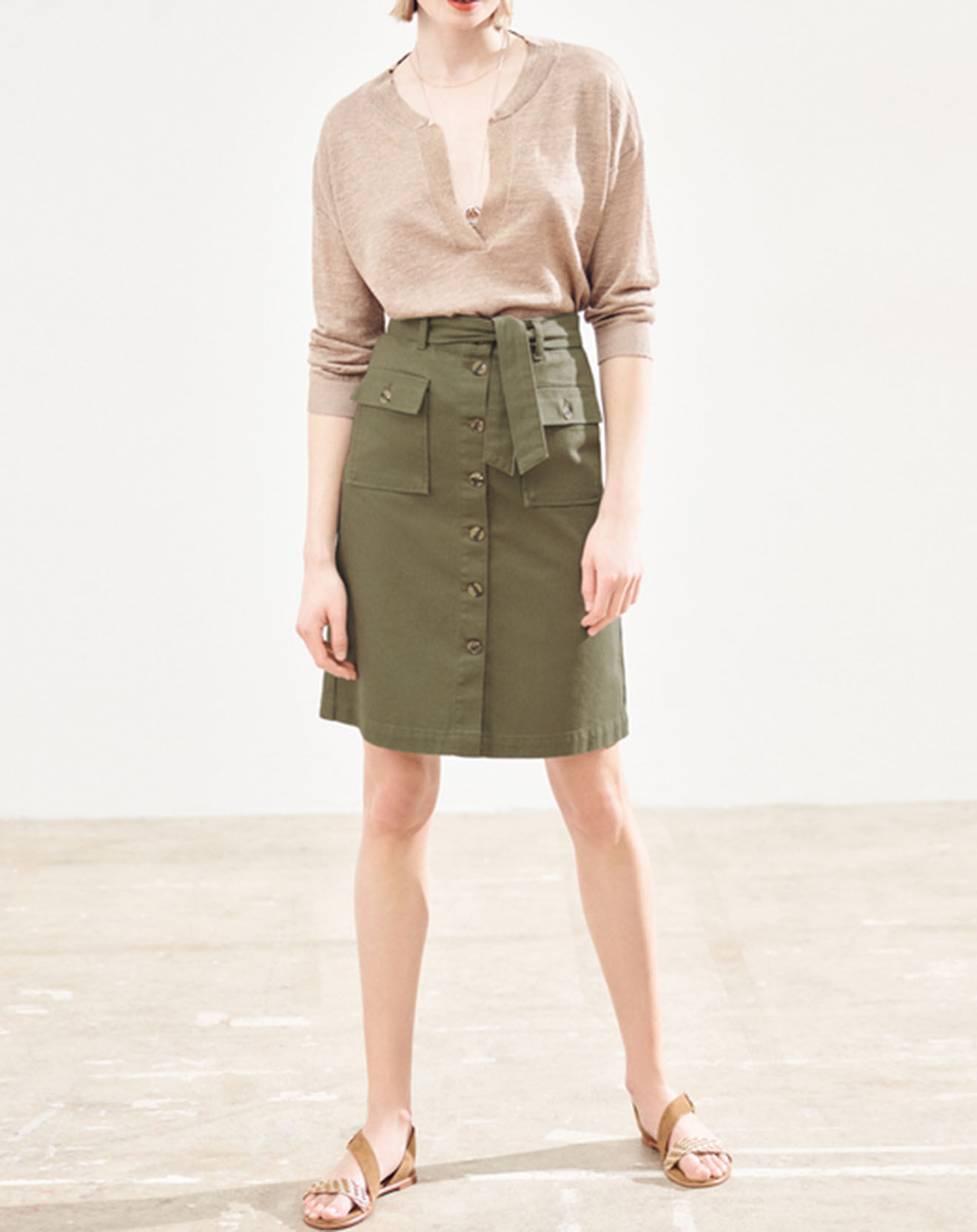 Caroll Jupe Safari militaire