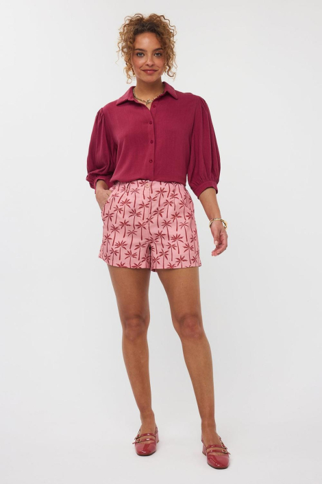 Ydence rode dames blouse