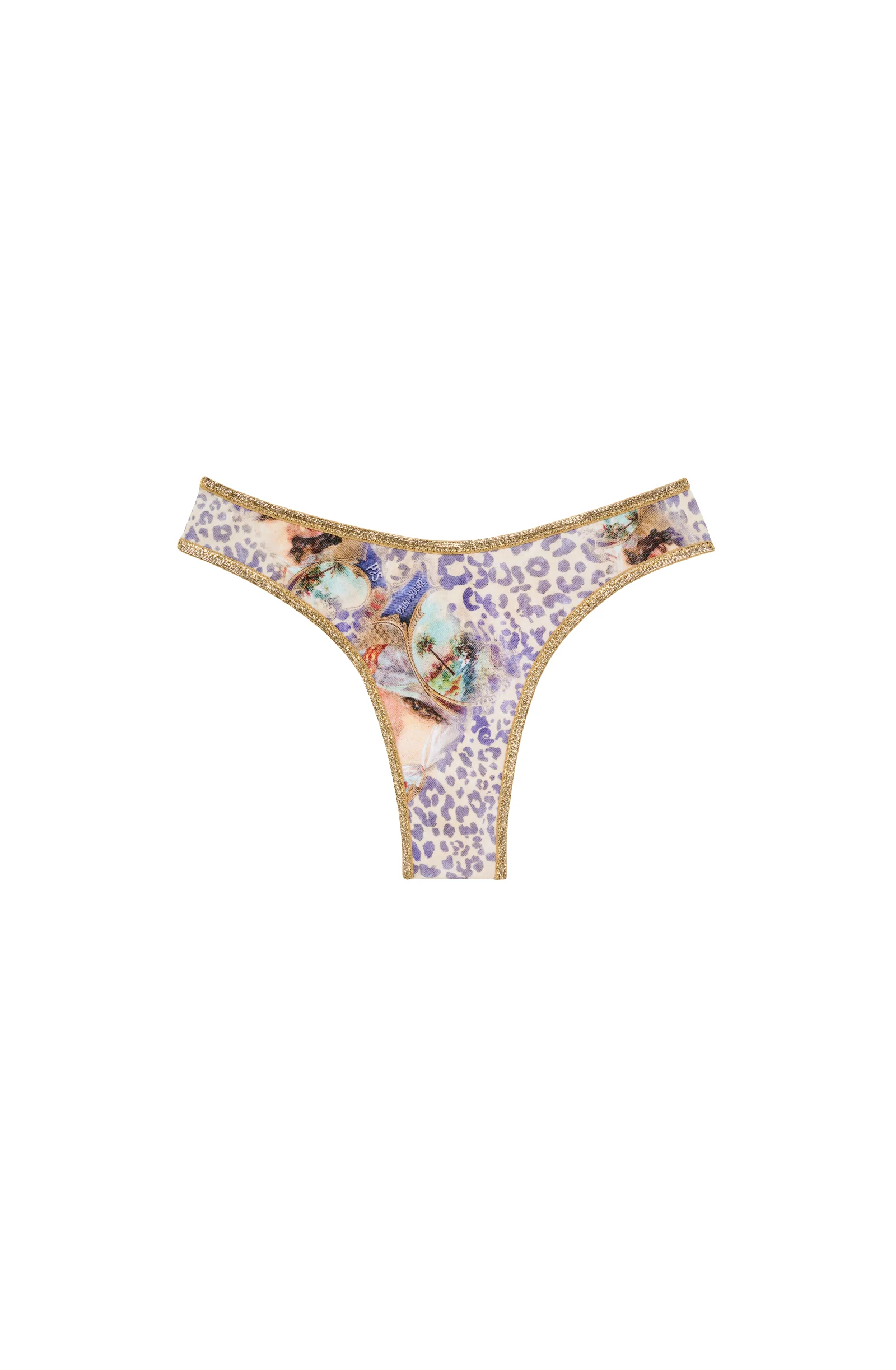 siem Bas de maillot string échancré imprimé Cuba