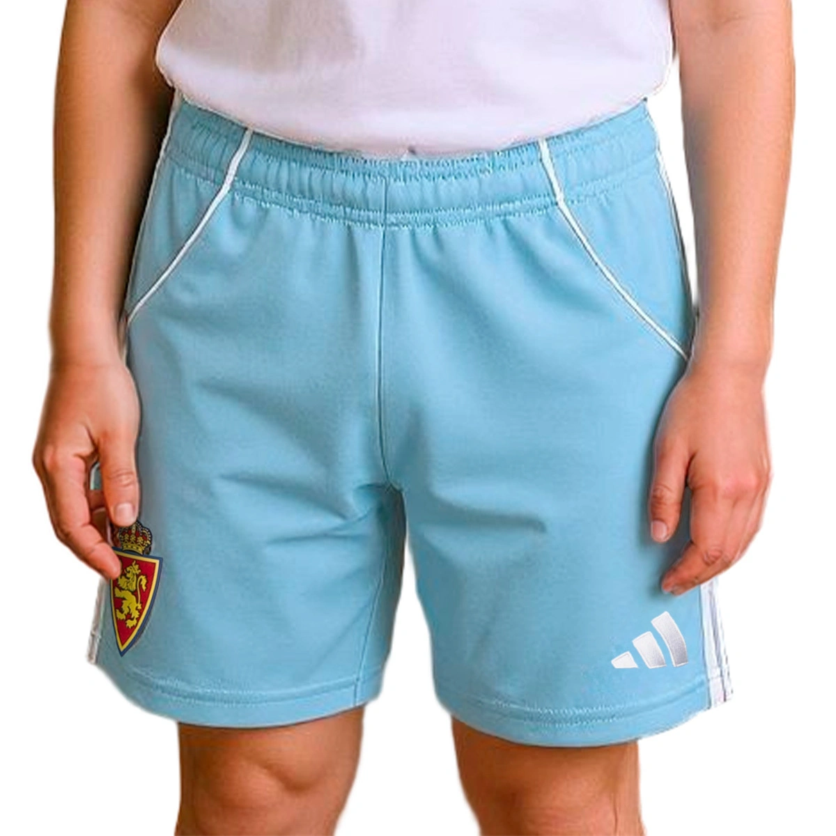 Calções adidas Real Zaragoza Primeiro Equipamento 2025-2026 Criança