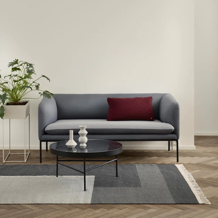 Ferm Living - Turn Sofa, 2-Sitzer, Baumwolle / Leinen natur