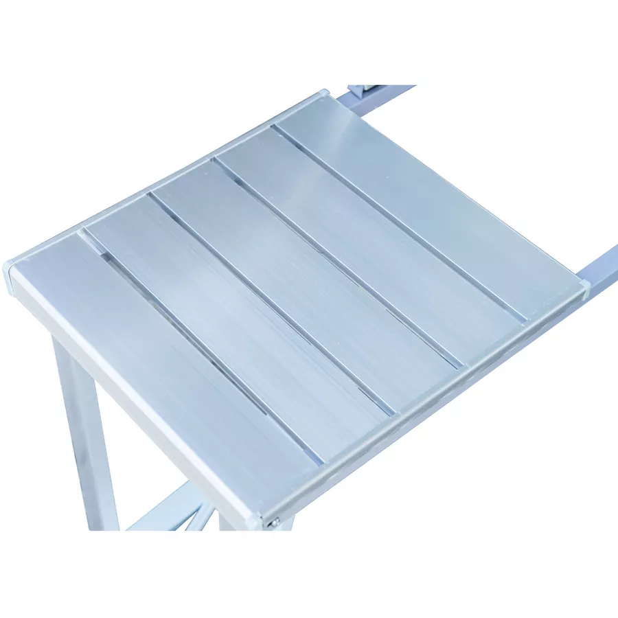 Outsunny Klapptisch mit 4 Sitzer silber