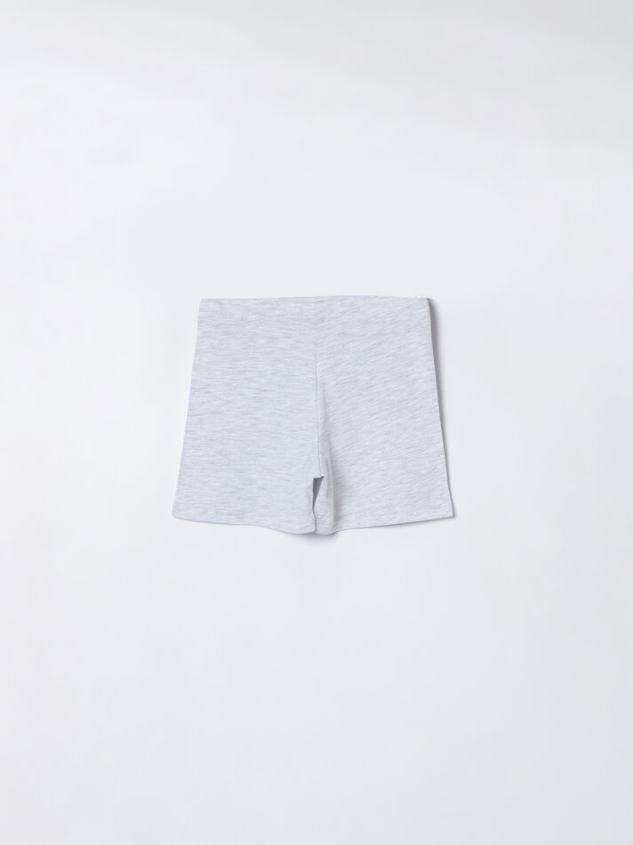 Conjunto com 2 Leggings Curtas - Malva