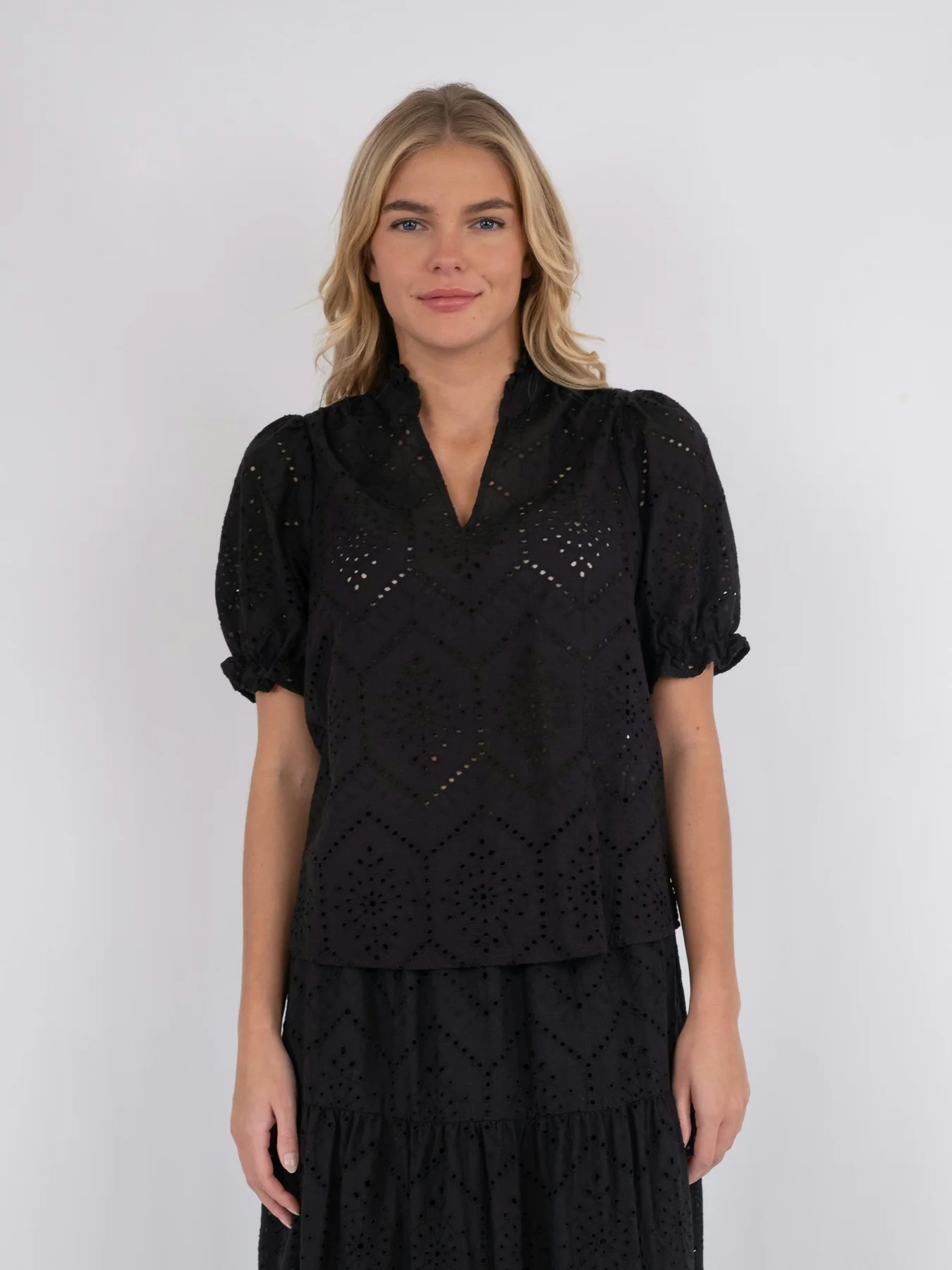 Neo Noir Odesa Embroidery Blouse