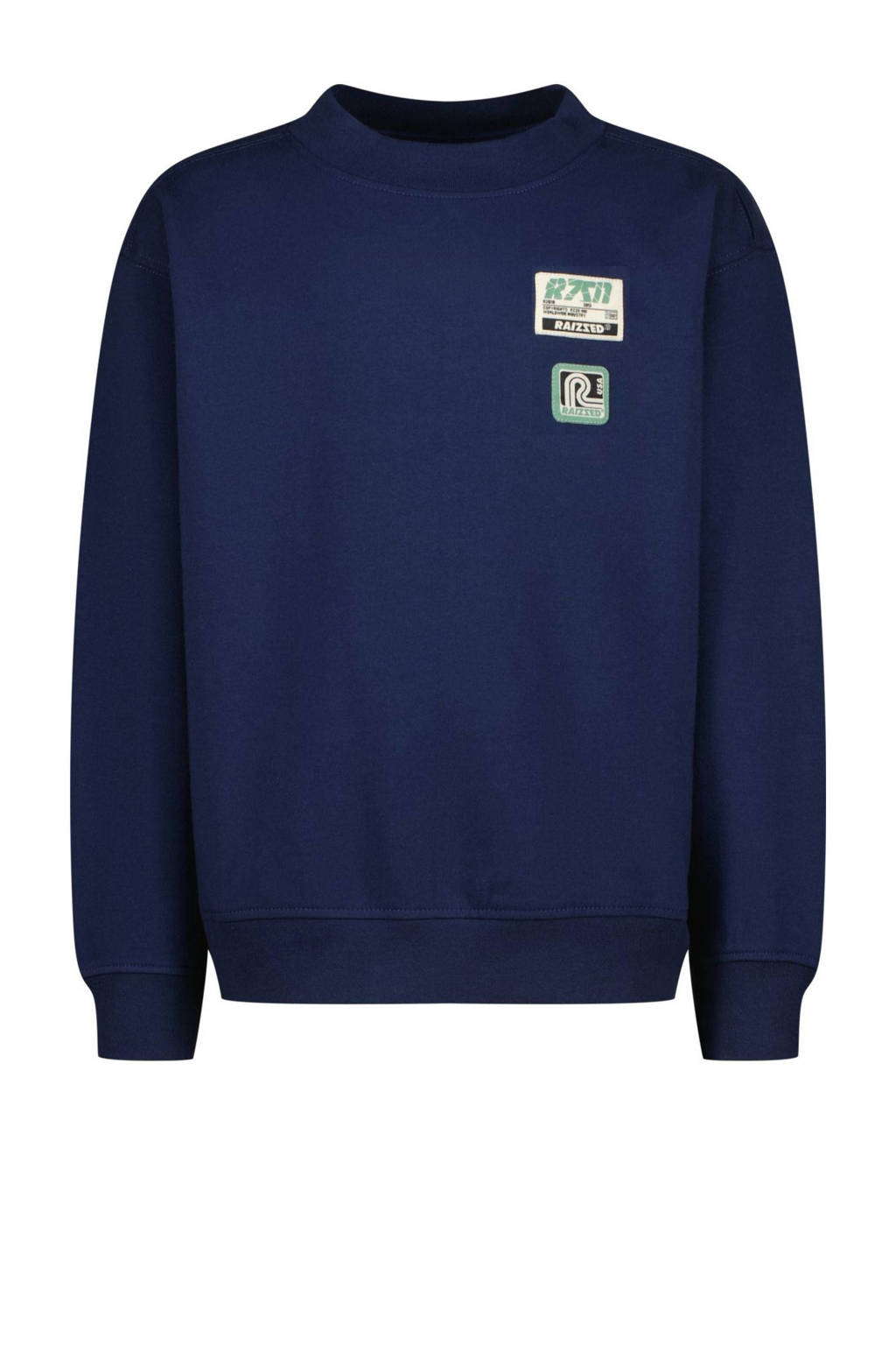 Raizzed sweater Oxnard met printopdruk donkerblauw