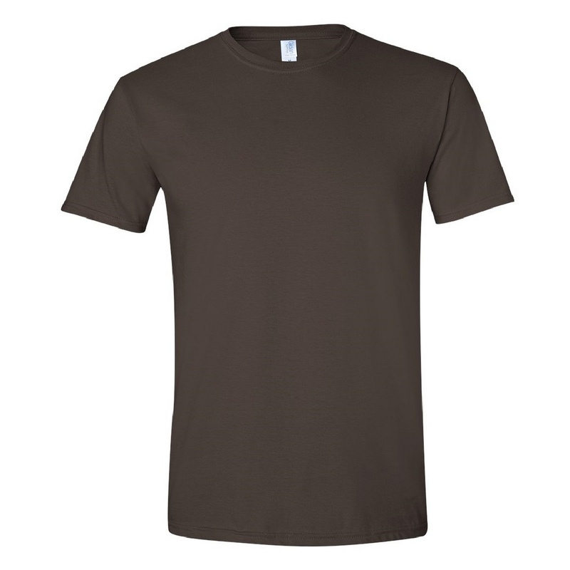 Camiseta básica de manga curta macia, 100% algodão grosso, Gildan
