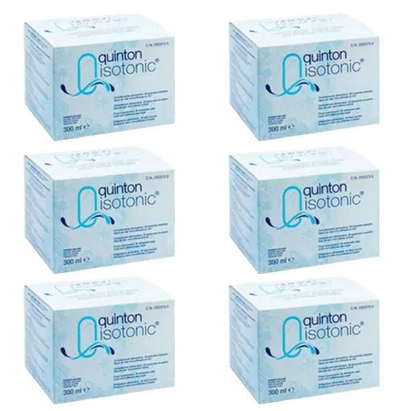 Quinton Isotônico, conjunto de 6 ampolas de 30 mg.