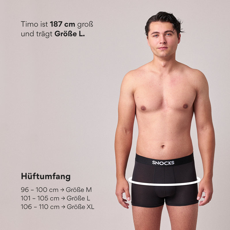 Premium Boxershorts Mix (Schwarz/Grau/Blau)