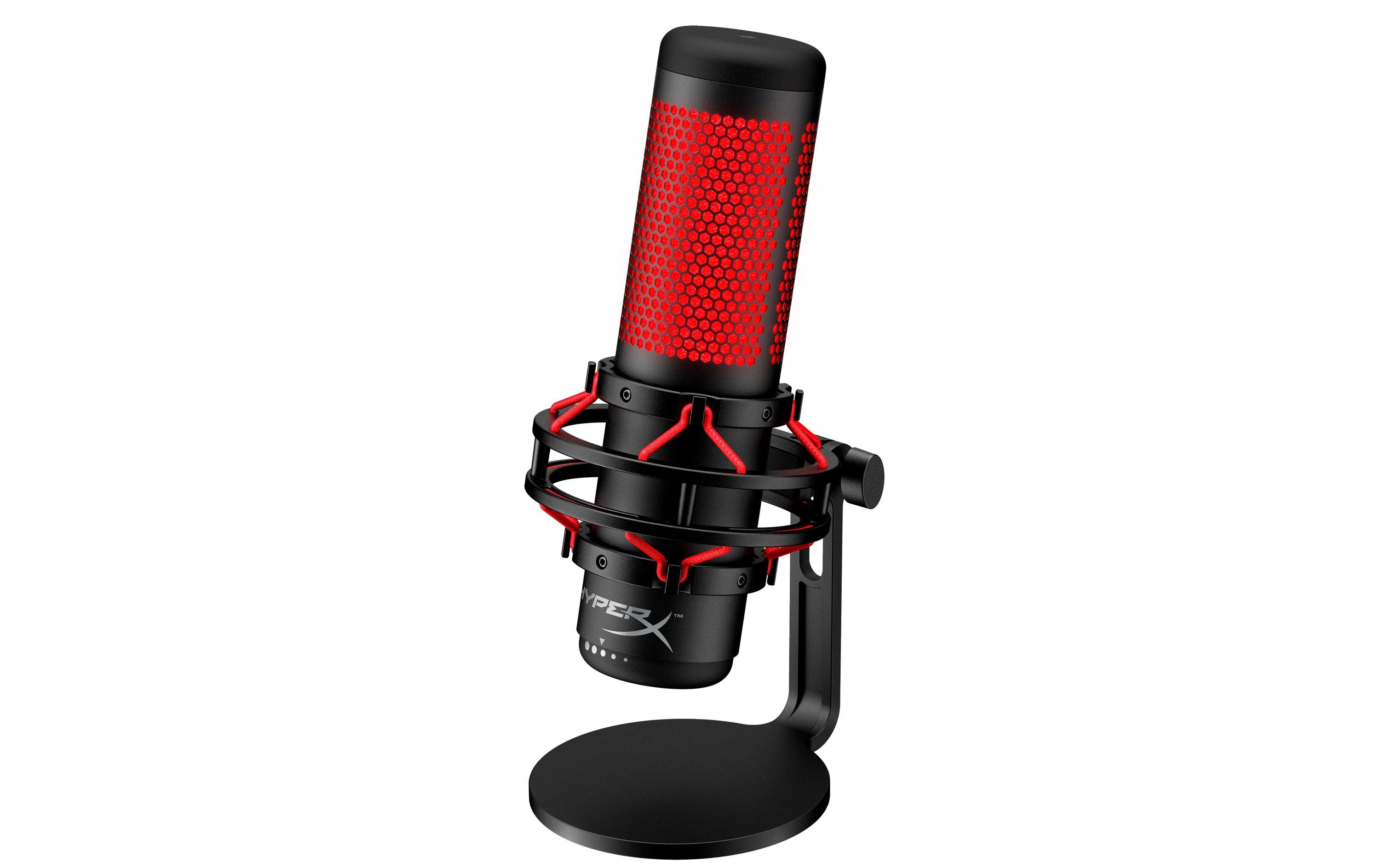Mikrofon QuadCastGaming-Mikrofon mit LED Anzeige
