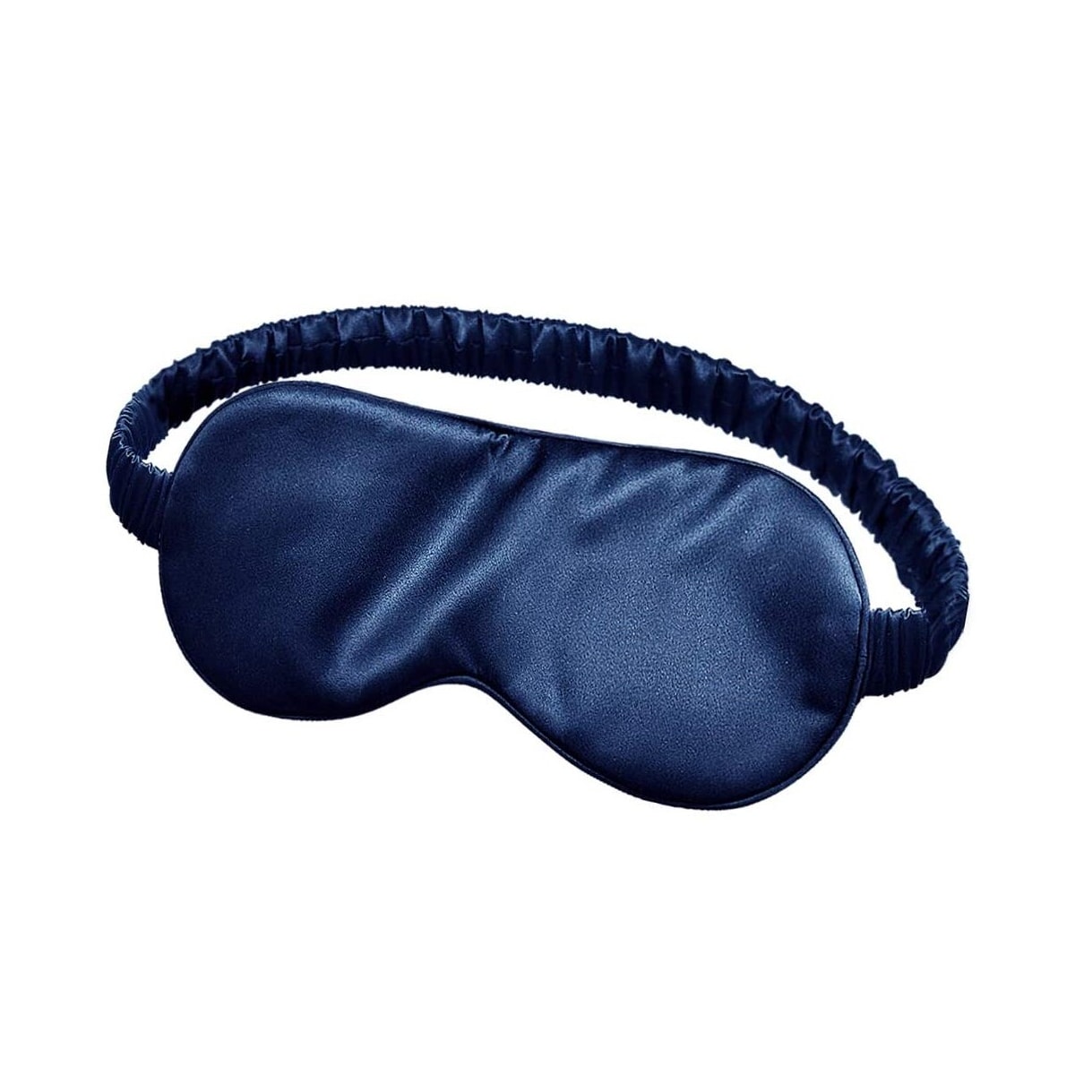 Sovemaske av silke Mørke blå