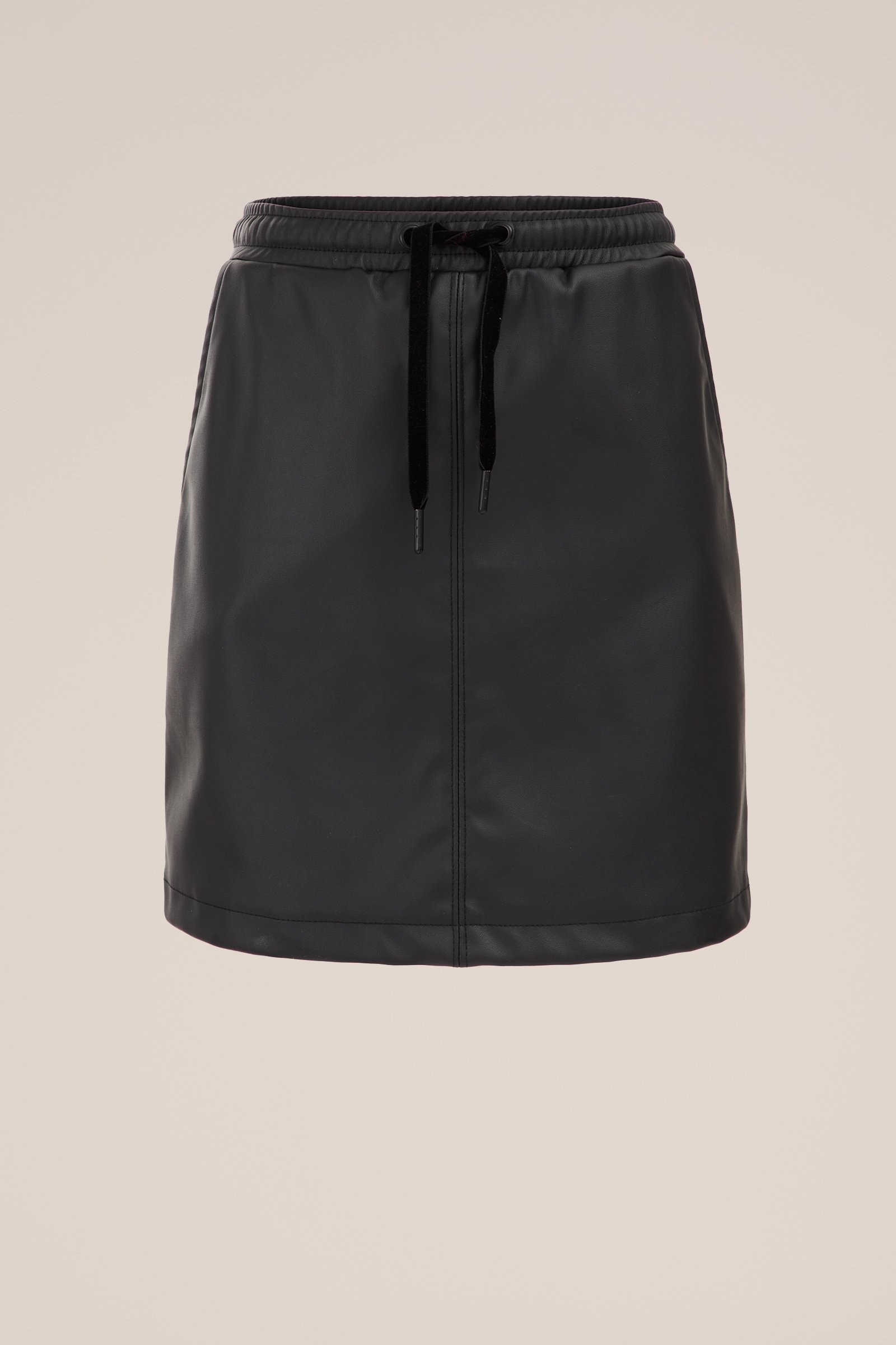Meisjes rok van imitatieleer WE Fashion Zwart