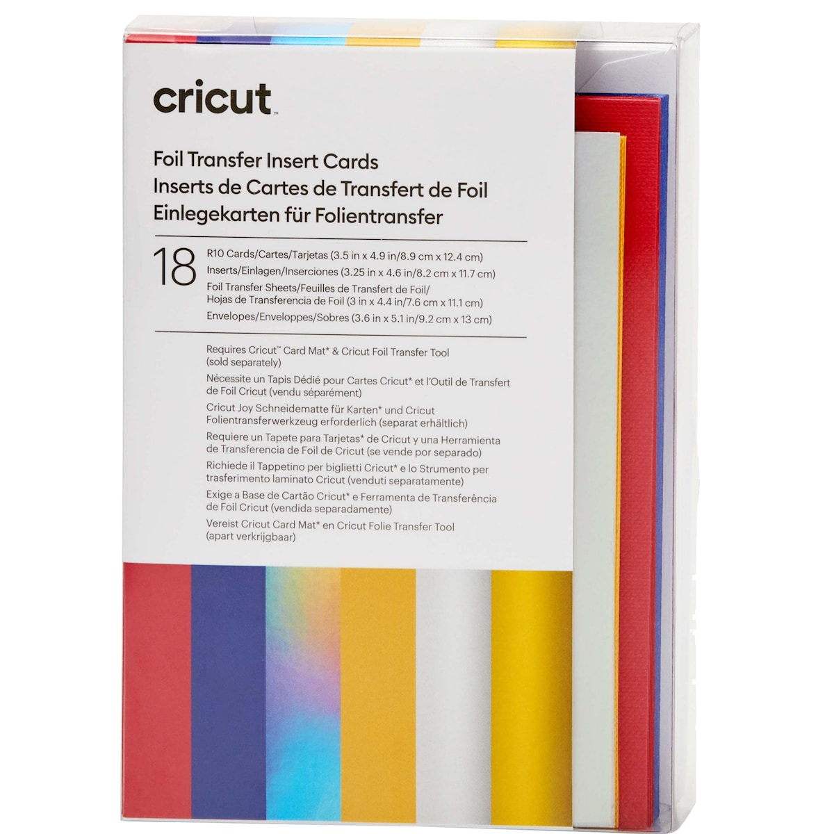 Cricut Foil innleggskort 18-pakk (feiring)