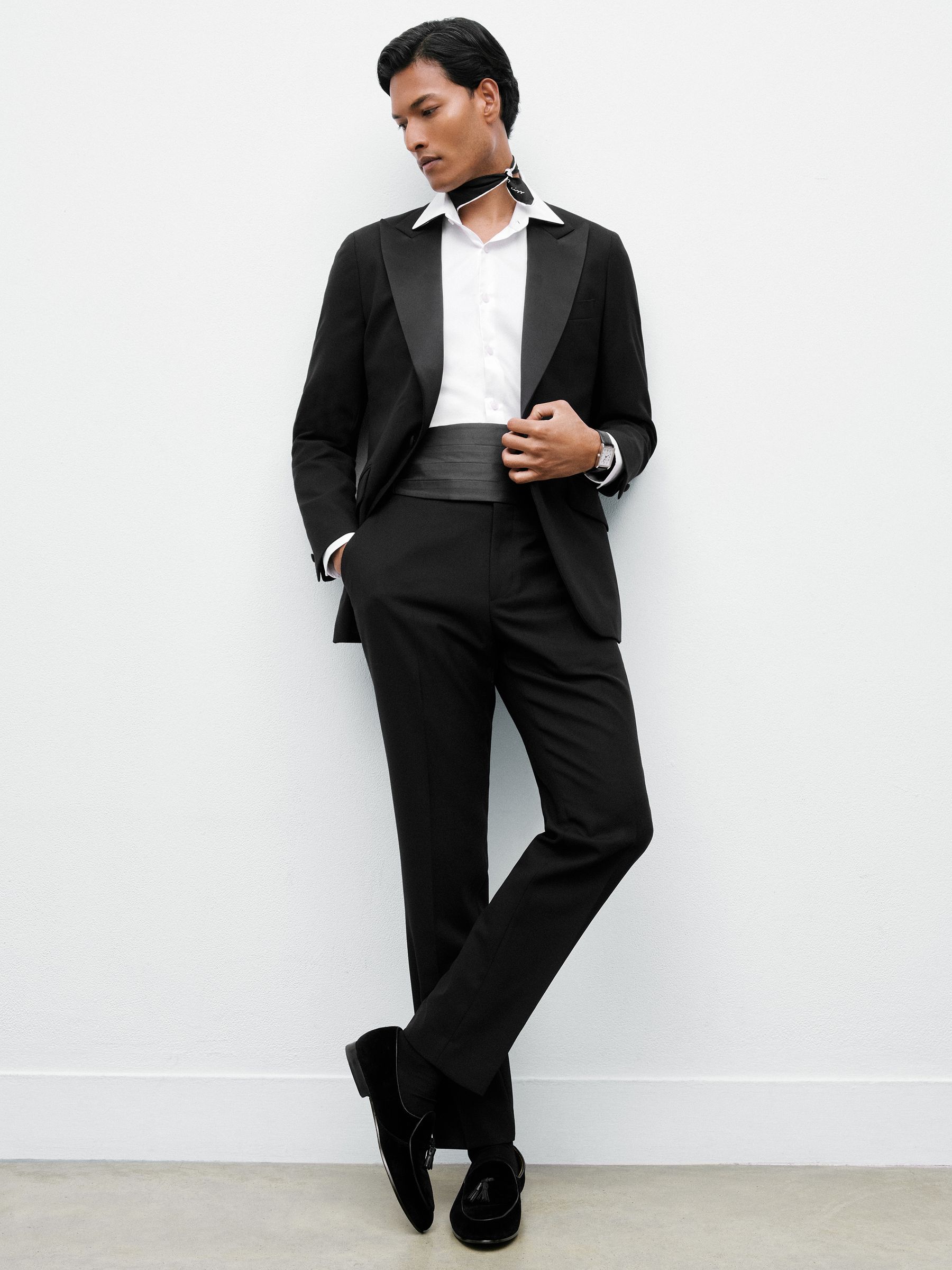 Reiss Poker Slim fit Broeken van Wolblend
