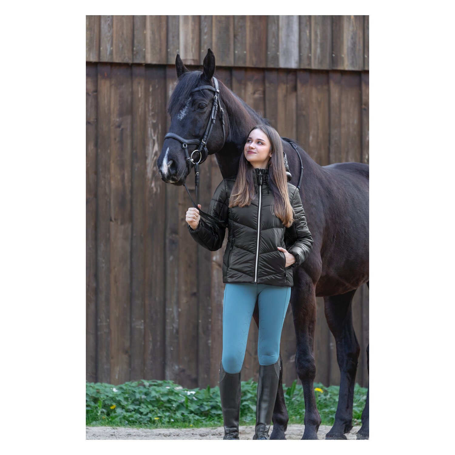 RIDE now Steppjacke - black