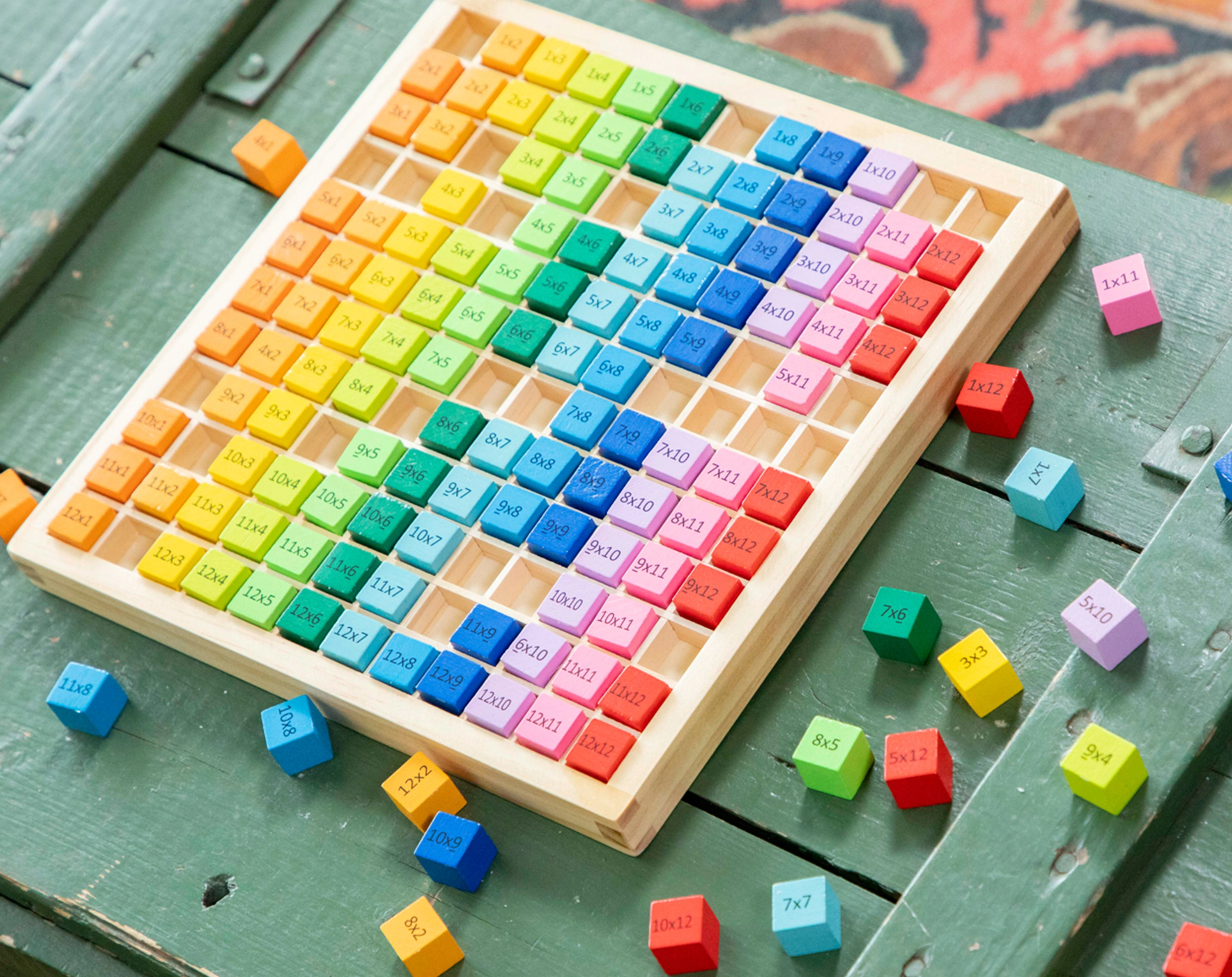 Rechenspiel MULTIPLIKATION aus Holz